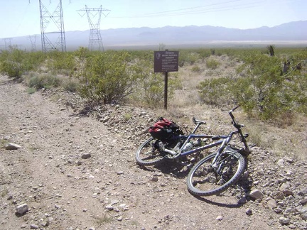 I pass one of those little "Entering Mojave National Preserve" signs that are used on less-travelled routes
