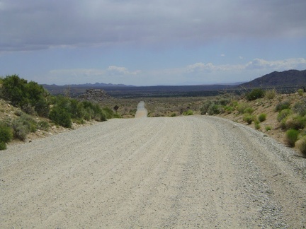 It will be almost all downhill riding today in Mojave National Preserve