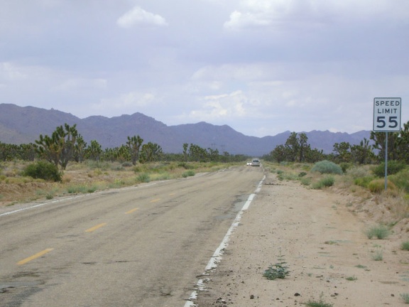 I depart Cima and ride down Morning Star Mine Road, one of Mojave National Preserve's main, high-speed, paved roads