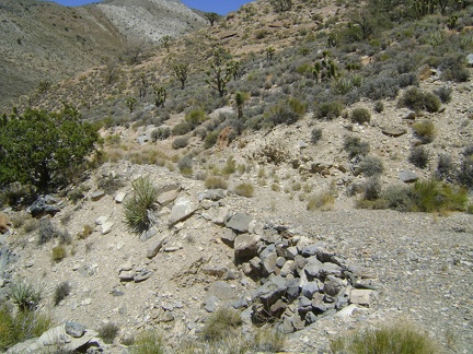 Several rock retaining walls were built along this part of the road to prevent wash-outs