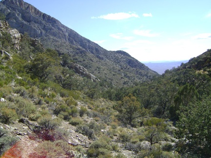 The hike down the canyon is perhaps more dramatic than the hike up