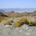 Great views from the entrance to Old Dad Canyon back down to flat (and usually dry) Soda Lake in the distance