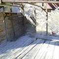 Not much remains of the cabin in Old Dad Canyon except the floor and roof