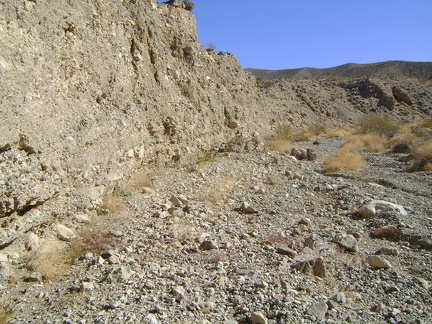 Though dry as can be right now, the forces of water and erosion are clearly at work from time to time in Old Dad Canyon
