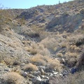 Old Dad Canyon becomes a narrow, rocky drainage as I approach the top