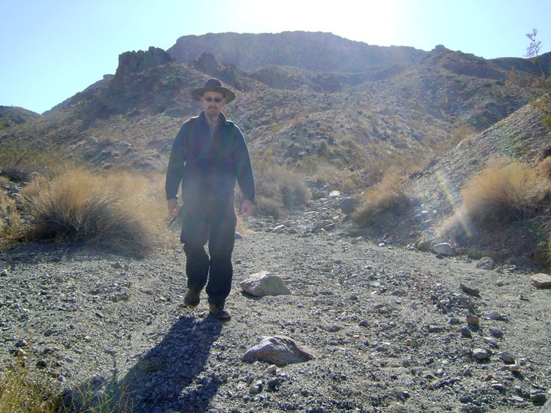 Walking back down Old Dad Canyon