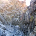 The slot canyon is intense, but doesn't continue very far before connecting to a broader wash above