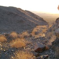 Coming down the last switchback in Idora Mine Canyon