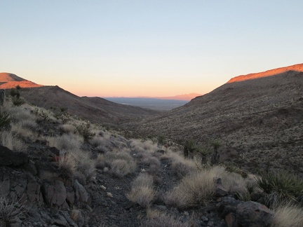 I turn around on my way up the Old Government Road to take in the sunset