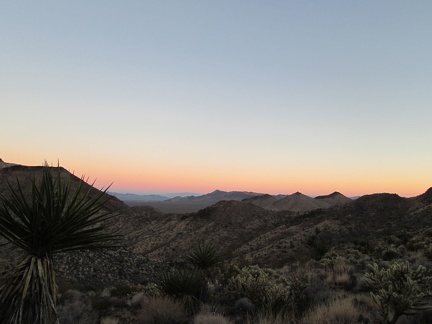 The sunset and belt-of-Venus view at the top of the Old Government Road is as good as it's going to get