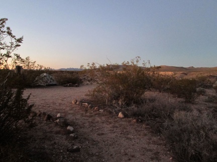 I arrive home at the tent just as it's getting dark; my first job is to add chlorine tablets to my water, to make if drinkable