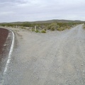 1.5 miles beyond Interstate 15, I reach the dirt road that will take me to Pachalka Spring and bear right