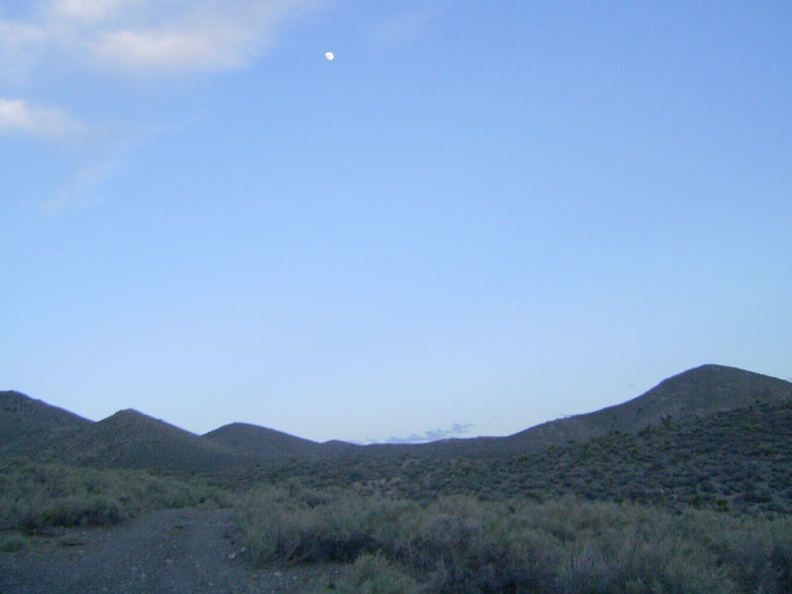 Most of the day's clouds have lifted in the south and I can see that it's getting close to full moon