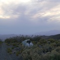 The view northwest from my Pachalka Spring campsite provides no colourful sunset this evening due to cloud cover