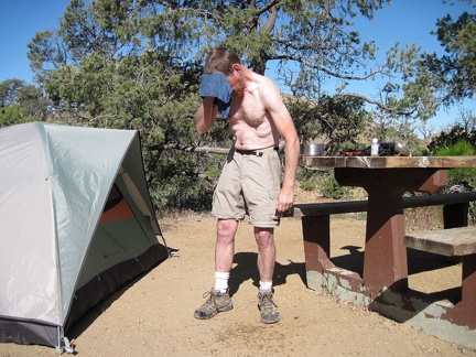 I'm happy to wake up and find myself at Mid Hills campground, Mojave National Preserve