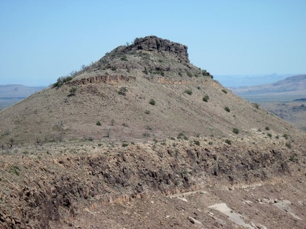 Close-up of Purdy Peak, Pinto Mountain, Mojave National Preserve
