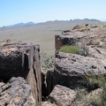 Another great view across Round Valley from Pinto Mountain through a slot in the rocks