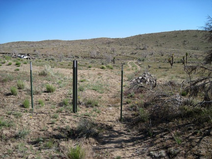 I cross the Wilderness boundary (no mechanized travel allowed on this side of it) and turn left to fetch my bicycle nearby