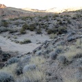 I'm almost at the bottom of the rather eroded trail leading down to Piute Canyon