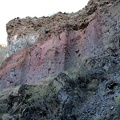 Colourful layers of earth are exposed in Piute Canyon