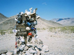 No Death Valley backroad trip is complete without a photo of the tea kettles at Teakettle Junction