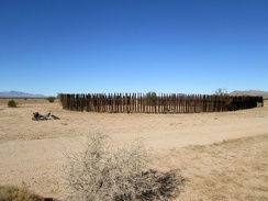 Shortly after I start today's bike ride, I ride past an old circular corral