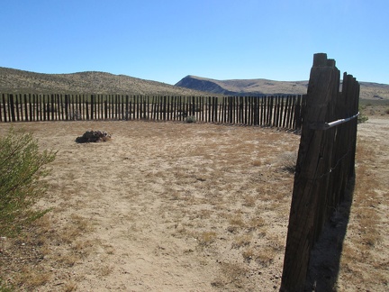 Inside the corral is a fire ring