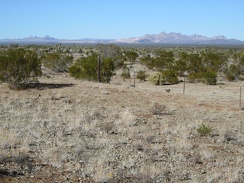This part of the old Rattlesnake Mine site has great views over to both the Castle Peaks and the Castle Mountains