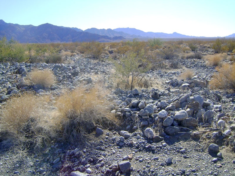 The dense scattering of rocks on the fan east of Kelso induces what I call, &quot;avoidance hiking&quot;