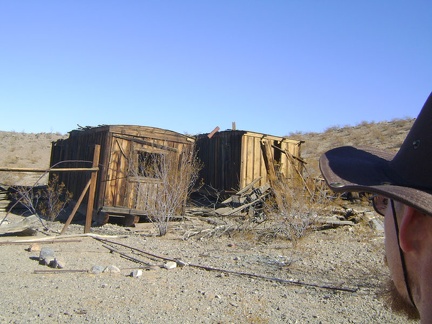 The old &quot;cabins&quot; at the Rex Mine site are actually old railway boxcars