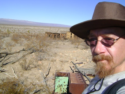 Abandoned stove at Rex Mine site, Mojave National Preserve