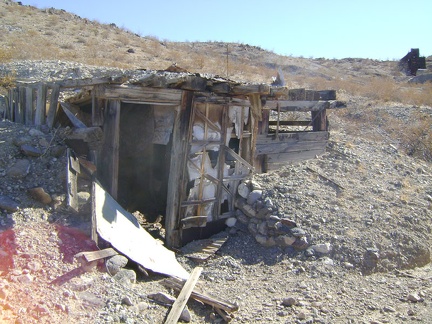 Cold-storage building at Rex Mine, Mojave National Preserve
