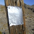 On the way to my chosen hill beyond Rex Mine, I come across another claim marker