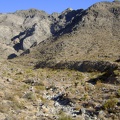 As I enter West Edgar Canyon #3, I think I see a very faint trace of a road along the bottom of the hill at my right