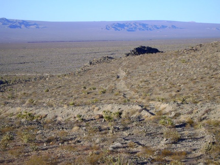 I now join an old dead-end road from Rex Mine, leaving the cave up on the hill behind me