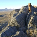 Atop the rooster comb is another claim or survey marker