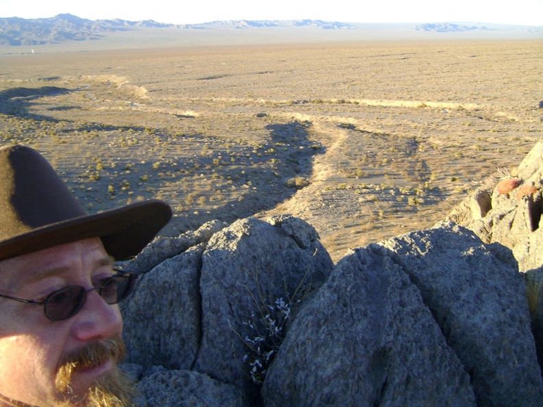 Looking toward Kelso from the rooster comb, I keep looking for my tent, which is too small to be visible in this view