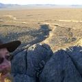 Looking toward Kelso from the rooster comb, I keep looking for my tent, which is too small to be visible in this view