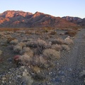 Looking behind me yet again (I can't stop!), there's still a fading pinkish glow on the Providence Mountains