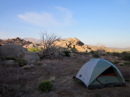 Sunset at Pinto Valley inevitably results in another tent-advertisement photo