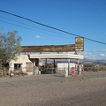 I stop to take a quick look at an abandoned gas station in Newberry Springs, which also once housed a restaurant