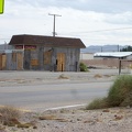 Daggett has numerous unused structures, such as this old gas station