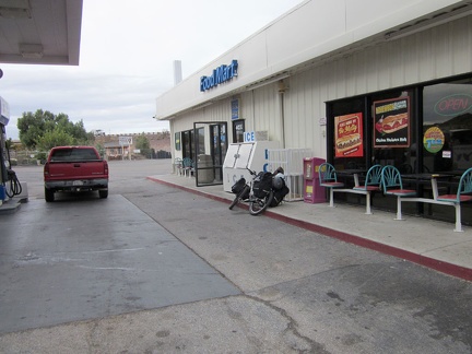 It's almost 2 pm; I've just passed under I-40 again on Rte 66 near Newberry Springs and here's a gas station