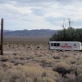 A different kind of no-trespassing sign: an entire trailer