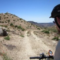 Gold Valley Road rises up a gentle hill and arrives at a higher area with nice views of the surroundings