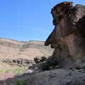 Dramatic rock erosion at the entrance to Saddle Horse Canyon