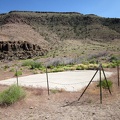 At the mouth of Saddle Horse Canyon is a guzzler (a pad of concrete), dry right now due to lack of rain