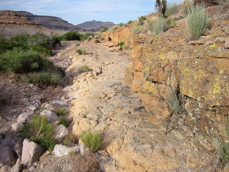 Here's another part of Saddle Horse Canyon that allows me to avoid getting more grass stuck in my socks