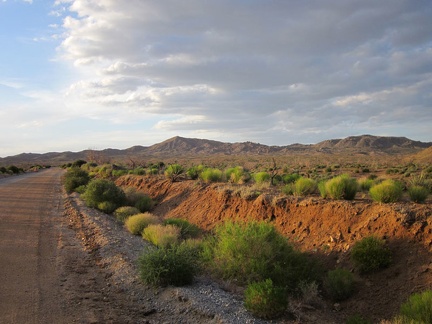  I enjoy the impending sunset as I slowly ride up Wild Horse Canyon Road