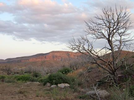 I turn back for another look at the Wild Horse Mesa area, which is still picking up a bit of sunset light